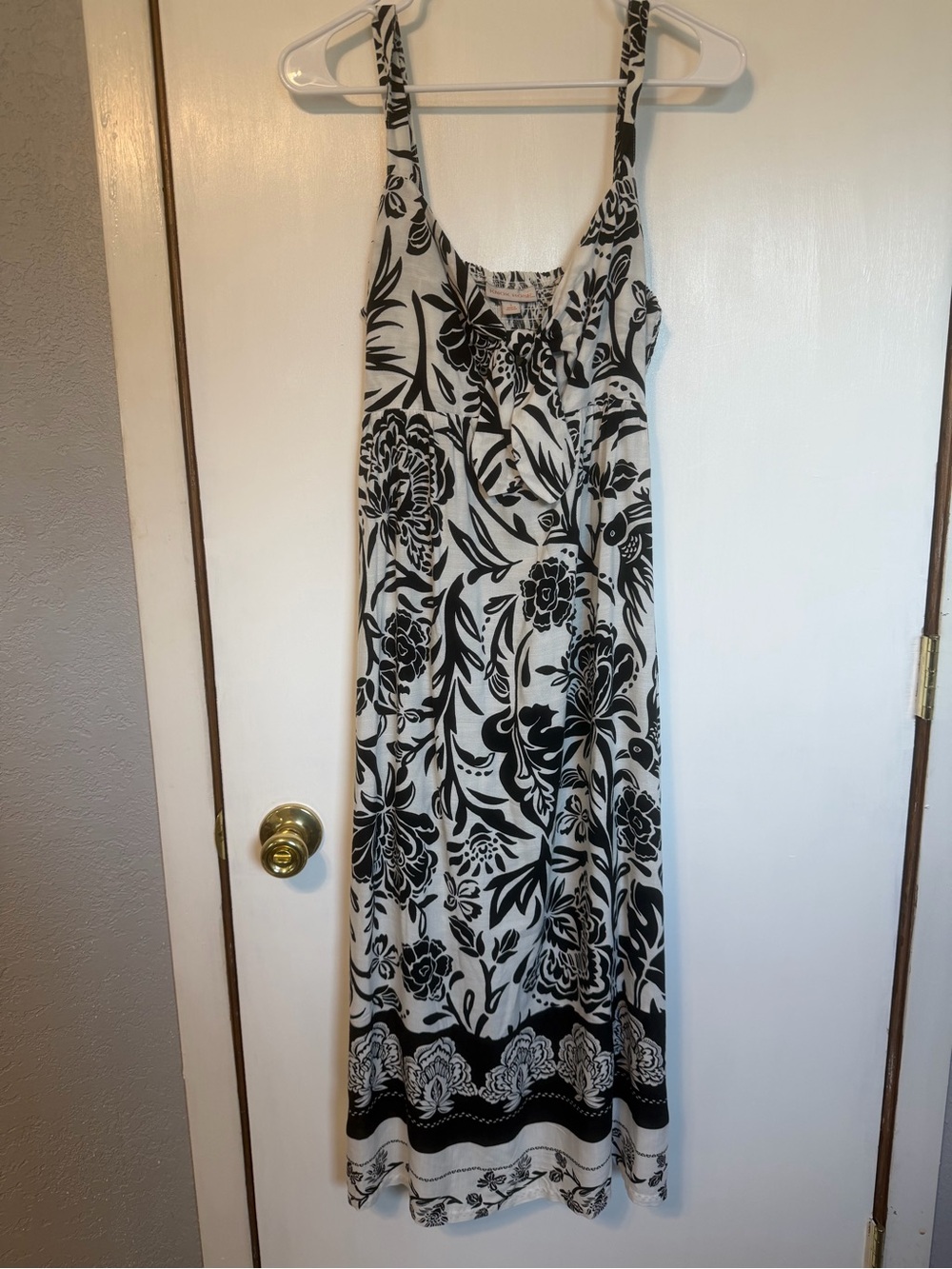 Knox Rose Black and White Floral Maxi Dress